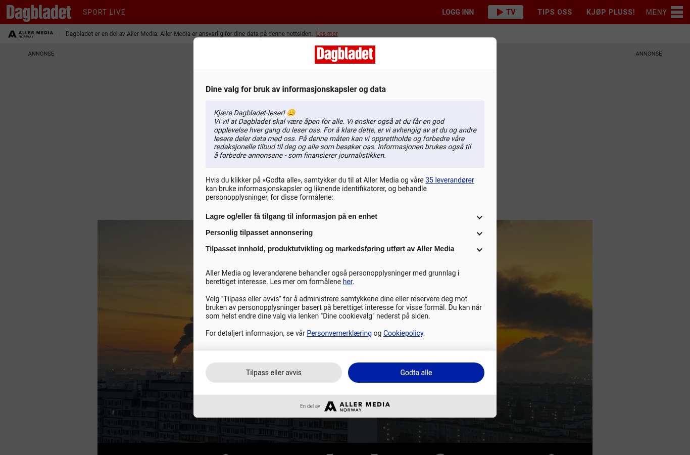 Skjermbilde: Første visning