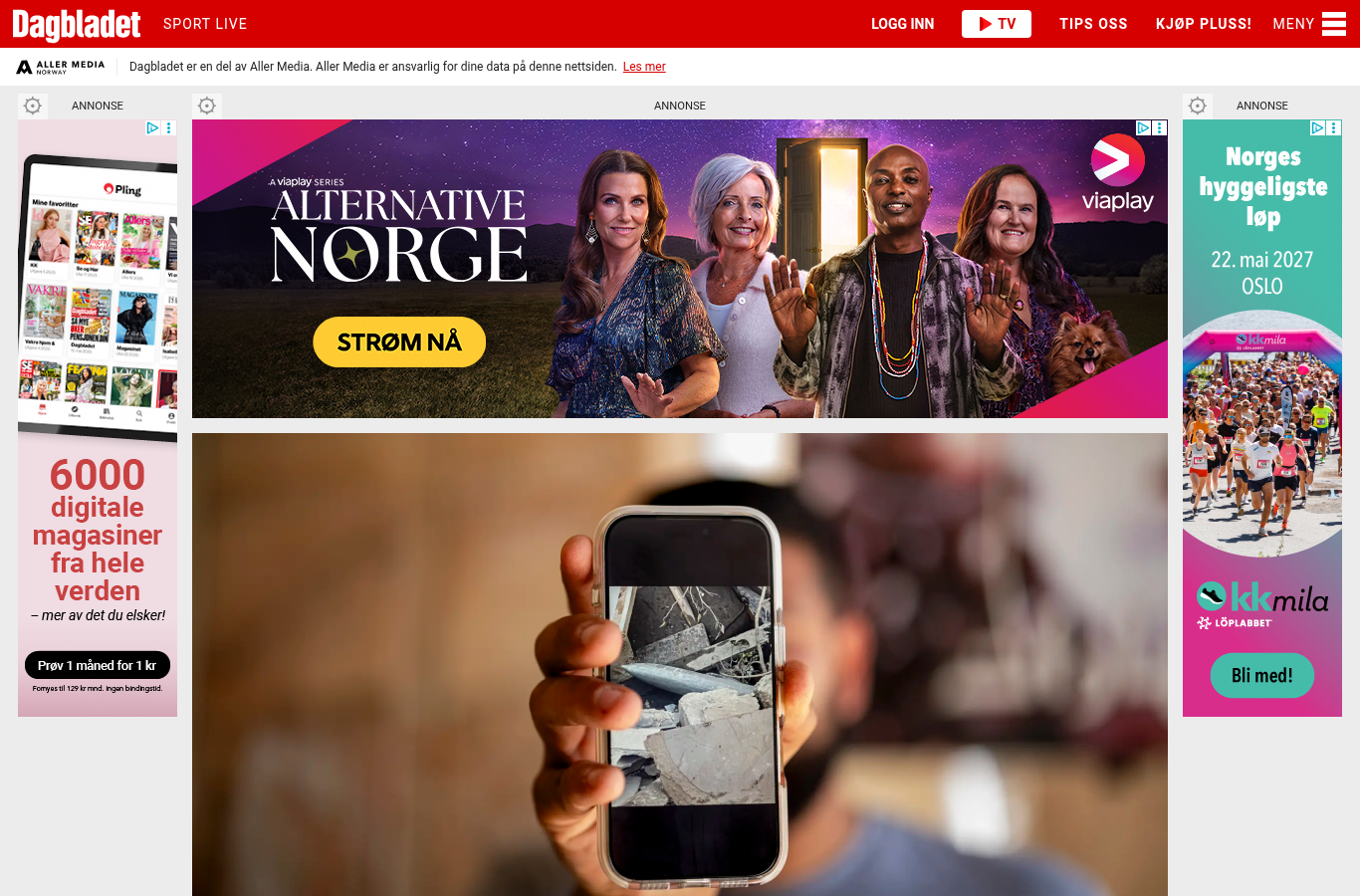 Skjermbilde: Etter «avvis»